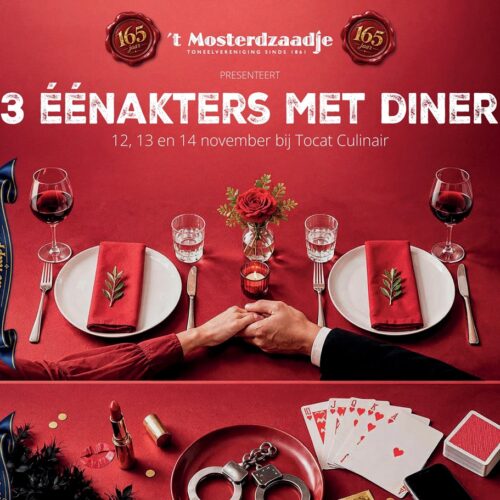 3 éénakters met diner - Donderdag